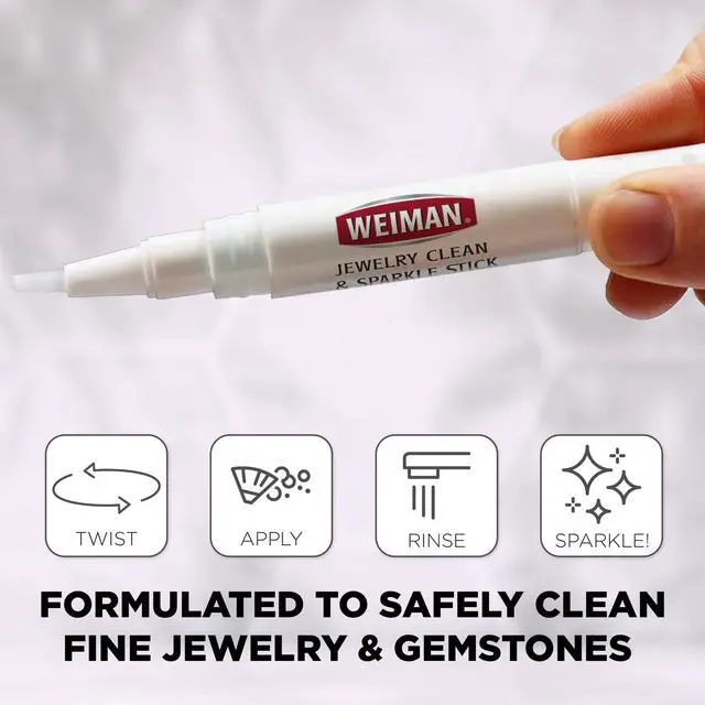 Alt view image 2 of 7 - Jewelry Cleaner & Sparkle Stick - Portable, On-The-Go Cleaning for Diamond Engagement Rings, Wedding Rings, Gemstones, Necklaces, Earrings, Bracelets