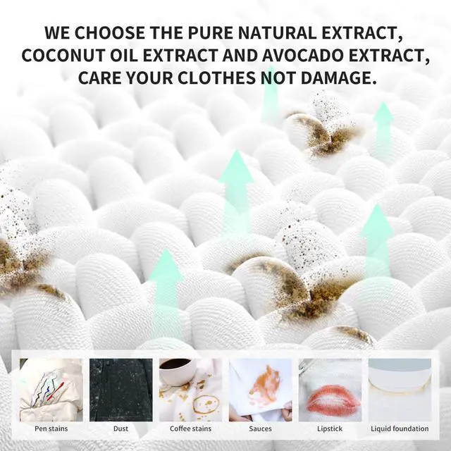 Alt view image 3 of 6 - Down Coat Cleaning Wipes 10 Pcs Instant Stain Removal for Coats