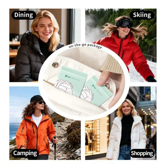 Alt view image 5 of 6 - Down Coat Cleaning Wipes 10 Pcs Instant Stain Removal for Coats