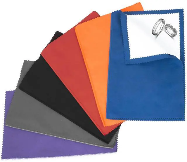 Main image of 6 PCS Jewelry Polishing Cloths, Large 10x12 Inch(Dark)