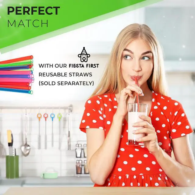 Alt view image 6 of 6 - Heavy Duty Cleaning Brushes Set of 4 - Extra Long Straw Cleaners for Metal and Plastic Reusable Drinking Straws, to Clean Small Spaces, Sippy Cups, Water Bottles - Sturdy Hard Brush Bristles