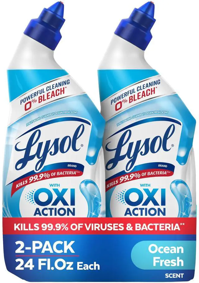Main image of Toilet Bowl Cleaner Gel, For Cleaning and Disinfecting, Bleach Free, Ocean Fresh Scent, 24oz (Pack of 2)