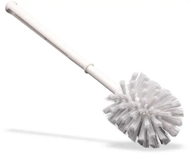 Main image of Sparta Flo-Pac Toilet Bowl Brush for Commercial Restrooms, Heavy Duty Toilet Brush with Plastic Handle for Bathrooms, 11 Inches, White