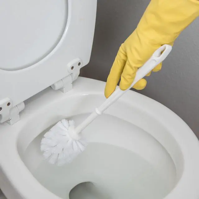 Alt view image 3 of 7 - Sparta Flo-Pac Toilet Bowl Brush for Commercial Restrooms, Heavy Duty Toilet Brush with Plastic Handle for Bathrooms, 11 Inches, White