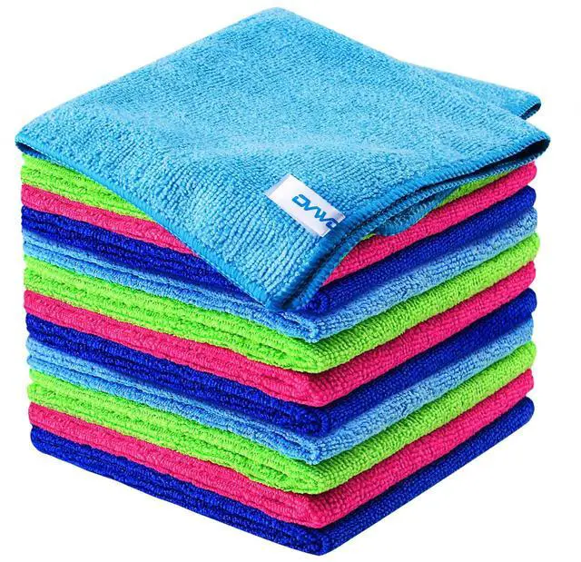 Main image of 12Pcs Premium Microfiber Cleaning Cloth, Highly Absorbent Household Cleaning Supplies - for Kitchen Towels, Dish Cloths, Dust Rag
