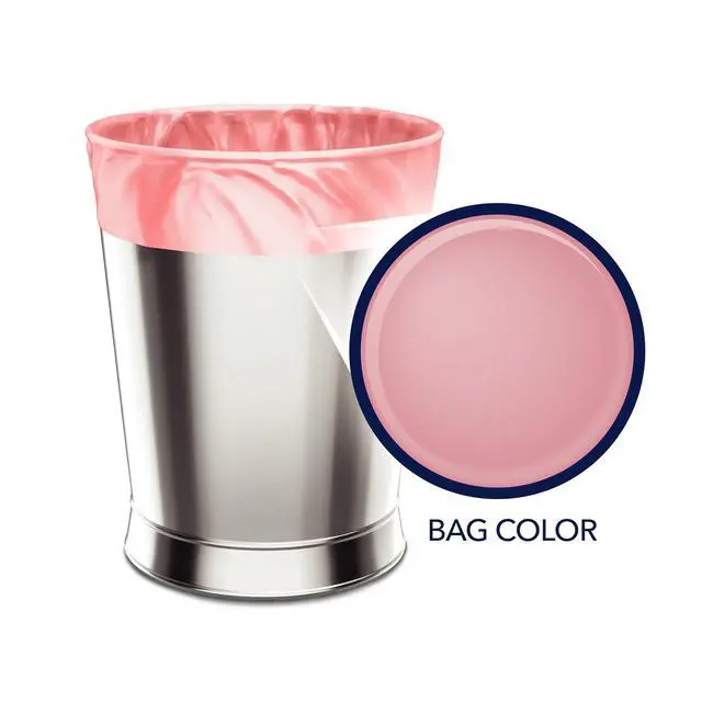 Alt view image 3 of 6 - 4 Gallon Small Trash Bags Twist Tie 60 Count Teakwood + Rose