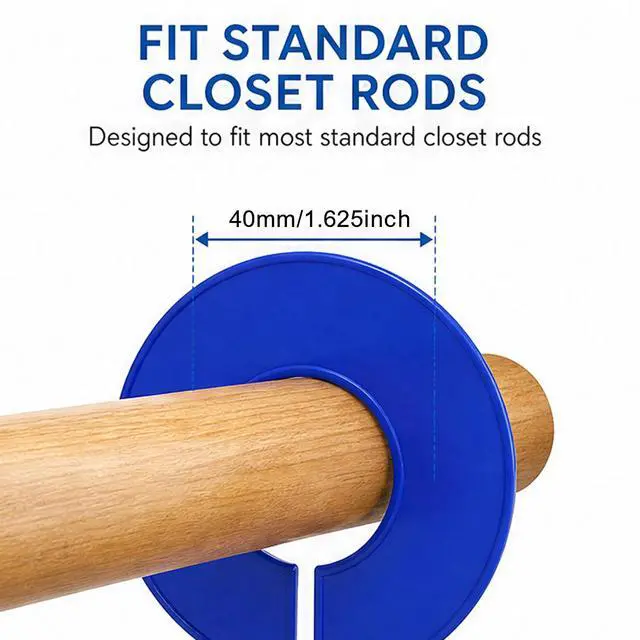 Alt view image 3 of 7 - Closet Dividers Organizers for Hanging Clothes Clothes Organizer for Closet Writable and Reusable Clothing Rack Divider for Wardrobe, Rack, Store, Boutique Sorting Clothing Size, Color 20 PCS 10-Color