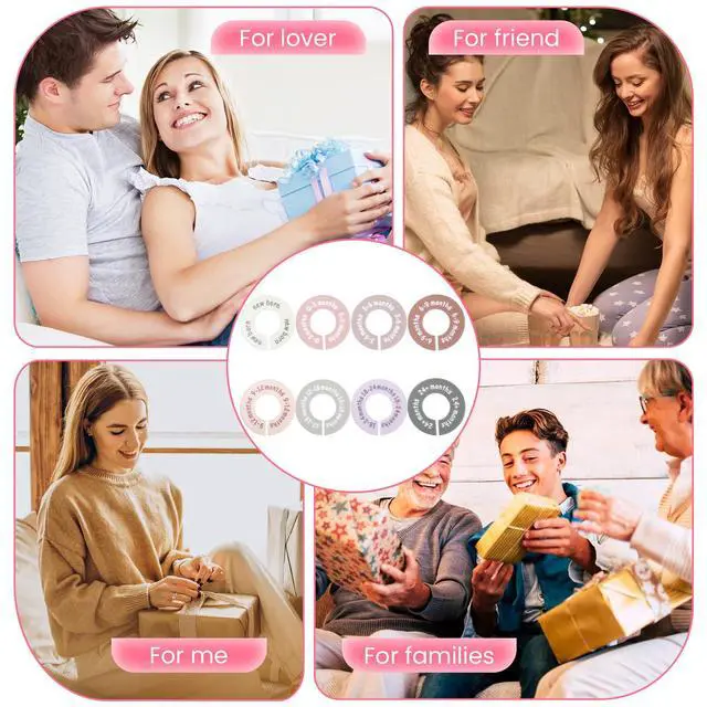 Alt view image 7 of 7 - Baby Closet Dividers Baby Closet Dividers for Cloth 8PCS Unisex Round Double-Sided Clothes Size Divider Child Clothes Organizers Labels Wardrobe Organizer Hanger Divider from Newborn to Toddler