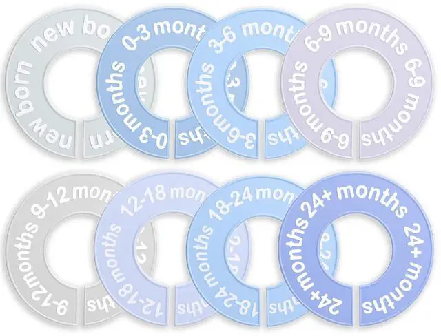 Main image of 8 Pcs Baby Closet Dividers, Baby Clothes Dividers for Closet