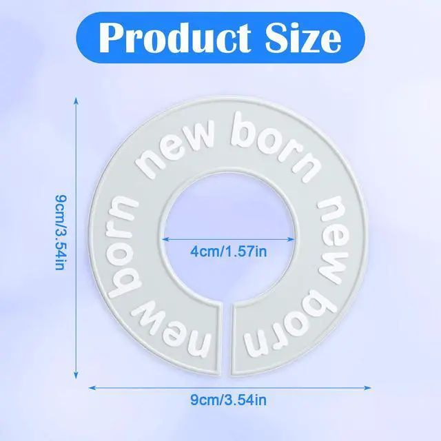 Alt view image 2 of 7 - 8 Pcs Baby Closet Dividers, Baby Clothes Dividers for Closet