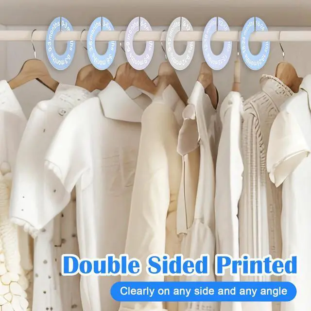 Alt view image 3 of 7 - 8 Pcs Baby Closet Dividers, Baby Clothes Dividers for Closet