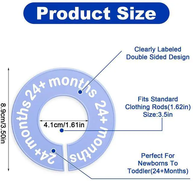 Alt view image 2 of 7 - 8PCS Baby Clothes Dividers for Closet