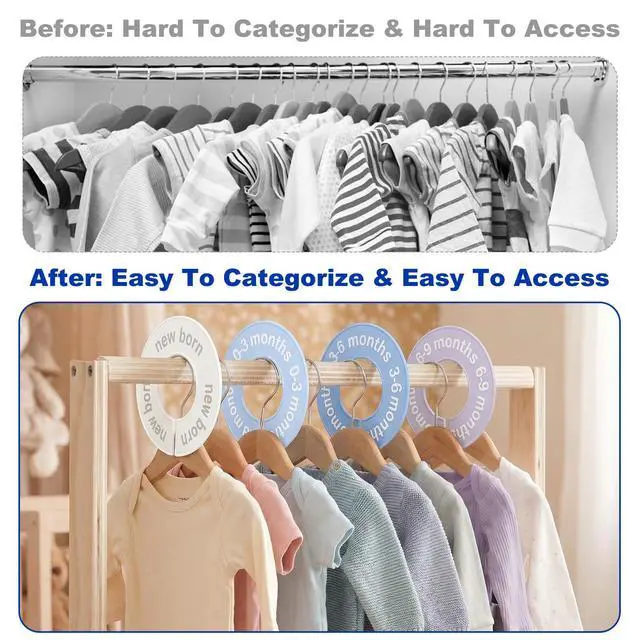 Alt view image 6 of 7 - 8PCS Baby Clothes Dividers for Closet