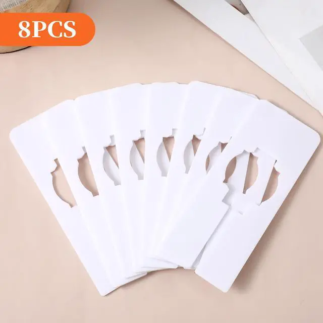 Alt view image 2 of 7 - Closet Dividers, 8 Pcs White Closet Rack Dividers for Hanging, Clothing Plastic Rack Size Divider Rectangular Reusable Closets Separators Closets Labels Divider