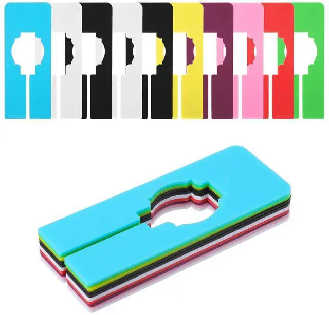 Main image of 10pcs Clothing Size Dividers, Closet Dividers for Hanging Clothes, Closet Rack Dividers, Hanger Closets Size Divider, Reusable Rectangular Clothes Divider (Colorful)