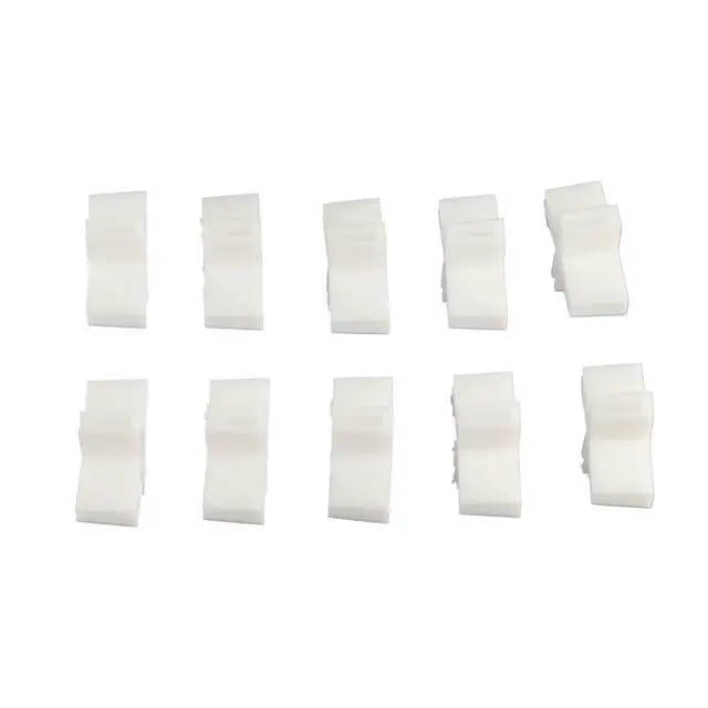 Alt view image 5 of 7 - 10Pcs Plastic Drawer Dividers Side Fixing Buckle,Fixed Drawer Divider Clip for DIY Adjustable Drawer Dividers Dressing Table Tools Drawer Partition Accessories