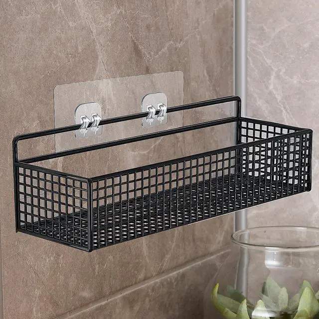 Alt view image 7 of 7 - 4 Pack Shower Caddy Adhesive Replacement, Strong Adhesive Sticker Hooks for Corner Shower Caddy Bathroom Shelf Basket Soap Dish Hanging Hooks Kitchen Accessories No Drilling