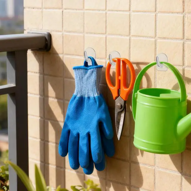 Alt view image 6 of 7 - 40 Pcs Clear Adhesive Wall Hooks for Hanging, Removable Seamless Hook