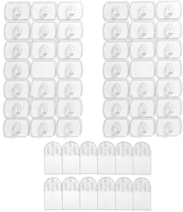 Main image of 50 Pack Small Adhesive Clips for String Lights