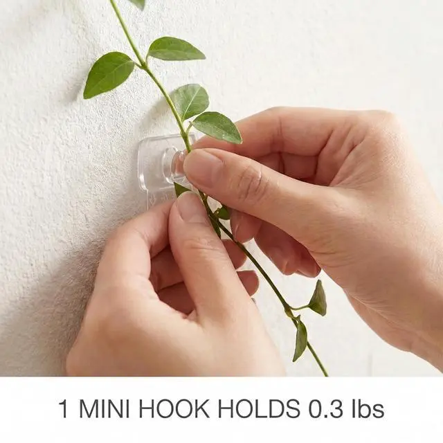 Alt view image 5 of 7 - 50 Pack Small Adhesive Clips for String Lights