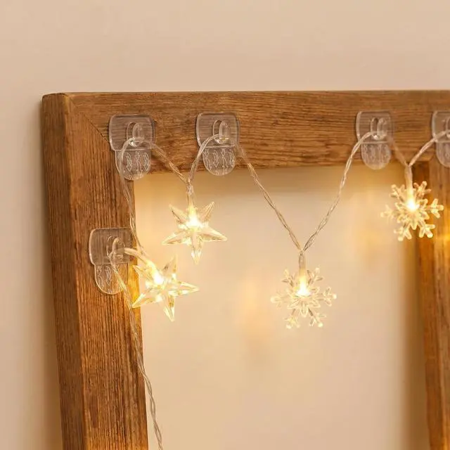 Alt view image 4 of 7 - 50 Pack Small Adhesive Clips for String Lights