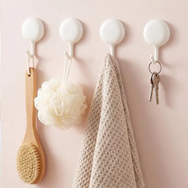 Main image of 4 PCS No Drill Wall Hook, Removable Small Adhesive Hooks