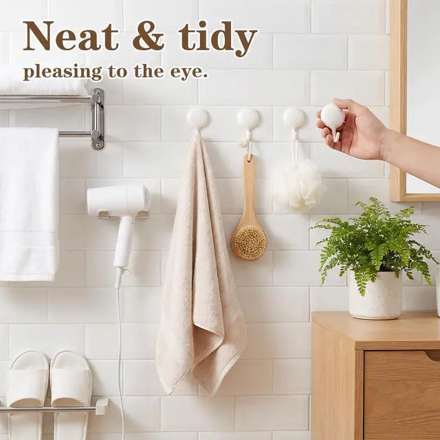 Alt view image 5 of 7 - 4 PCS No Drill Wall Hook, Removable Small Adhesive Hooks