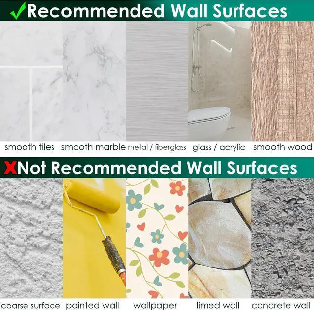 Alt view image 5 of 7 - Shower Caddy Adhesive Replacement Stickers Sticker Shelf Basket Strips Suction Hooks Large Strong Hook for Bathroom Storage Corner Transparent Shelves Wall Mount (Transparent - 2 Packs)