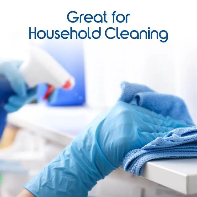 Alt view image 7 of 7 - Blue Nitrile Disposable Gloves | 4.5 Nitrile Disposable Safety Medical Cooking Cleaning Gloves (Blue - Box Of 100, Large)