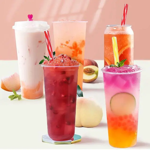 Alt view image 7 of 7 - Reusable Stirrer Straws with Cleaner Brush Short Assorted color Plastic Pipes fit for Milk & Juice & Coffee & Smoothies & Cocktail & Kids Straws Kit (24Count-7.5in)