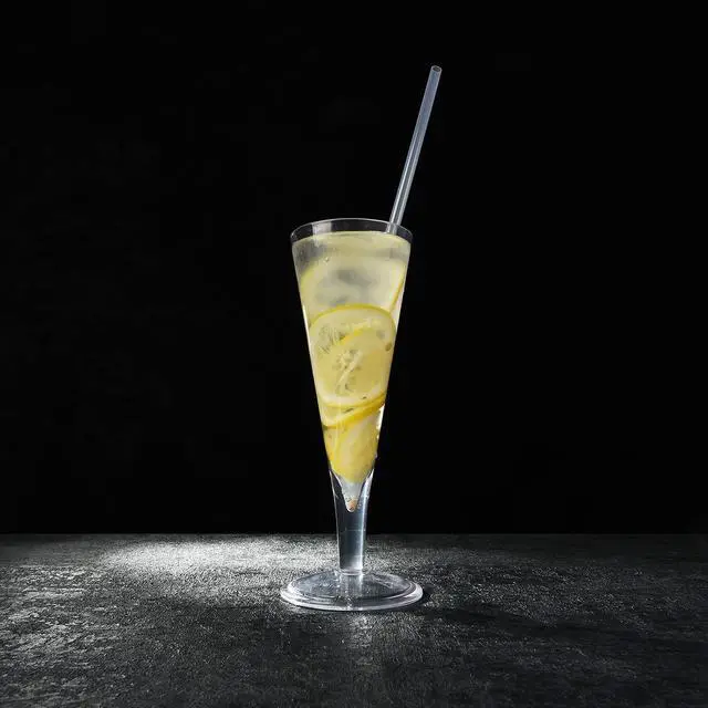 Alt view image 6 of 7 - 12-Pack Reusable Clear Plastic Straws with Brush, 10.5 in with Brush
