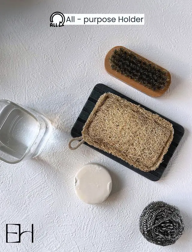 Alt view image 5 of 7 - Diatomite Stone Soap Dish, Water Absorbing Drying Tray Soap Holder