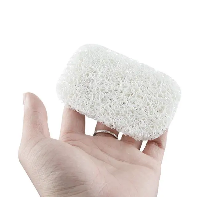 Alt view image 2 of 6 - 4 Pack White Soap Saver Holder for Bar Soap Shower Bathroom Dish Self Draining Lift Pad Porous Construction air circulate 2.9" x 4.5" PVC Non-BPA Non-Slip Durable