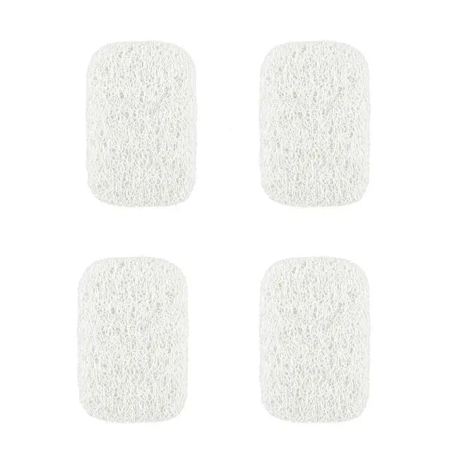 Alt view image 6 of 6 - 4 Pack White Soap Saver Holder for Bar Soap Shower Bathroom Dish Self Draining Lift Pad Porous Construction air circulate 2.9" x 4.5" PVC Non-BPA Non-Slip Durable