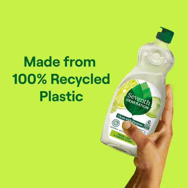 Alt view image 6 of 7 - Dish Soap Fresh Lime & Ginger Scent 1 count Dishwashing Soap Dish Detergent Liquid Soap 19 oz