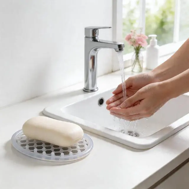 Alt view image 5 of 7 - 2 Pcs Soap Dish with Drainage Holes, Silicone Soap Holder