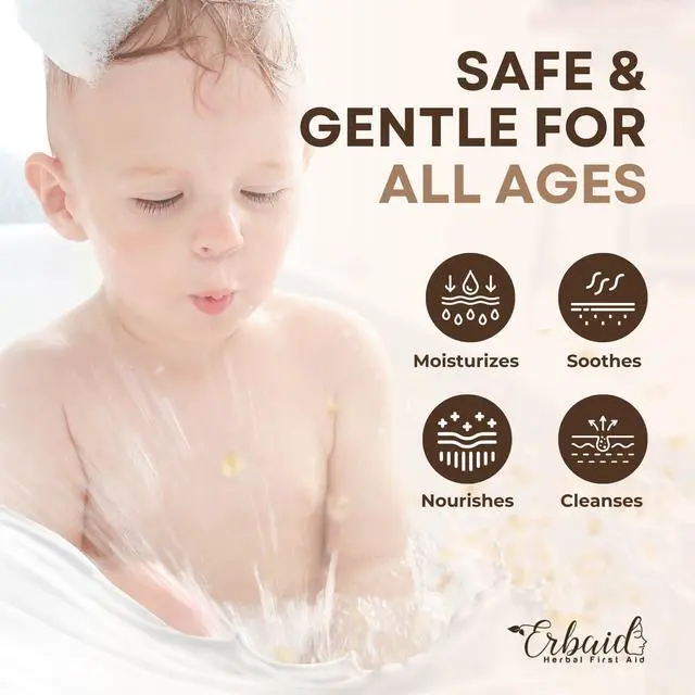 Alt view image 2 of 7 - Oatmeal Soap Natural Oatmeal & Honey Goat Milk Bar Face & Body Wash for Eczema, Psoriasis, Dry, Itchy, Sensitive Skin Relief Unscented Soap Great for Kids, Babies Handcrafted, Made in USA