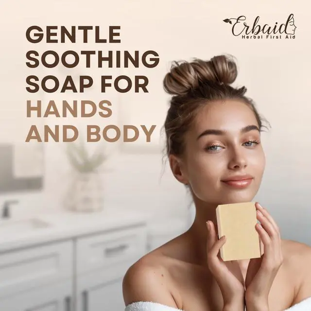 Alt view image 6 of 7 - Oatmeal Soap Natural Oatmeal & Honey Goat Milk Bar Face & Body Wash for Eczema, Psoriasis, Dry, Itchy, Sensitive Skin Relief Unscented Soap Great for Kids, Babies Handcrafted, Made in USA