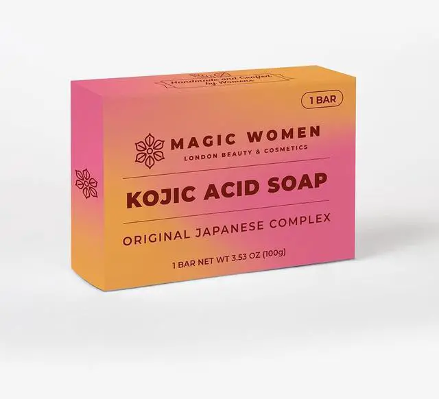 Alt view image 4 of 7 - Kojic Acid Soap Skin Brightening 1 or 2 Bar (3.5 oz Each) with Vitamin C, Retinol, Turmeric (1)