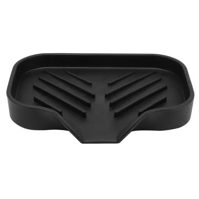 Alt view image 2 of 5 - 4.76 x 3.15 InchRubber Soap Dish, Black