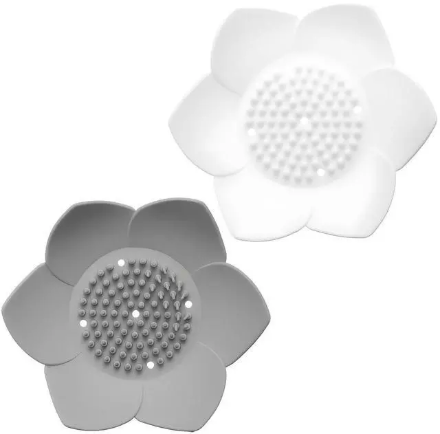 Main image of 2 Pack Silicone Soap Dishes with Draining, Shower Steamer Tray