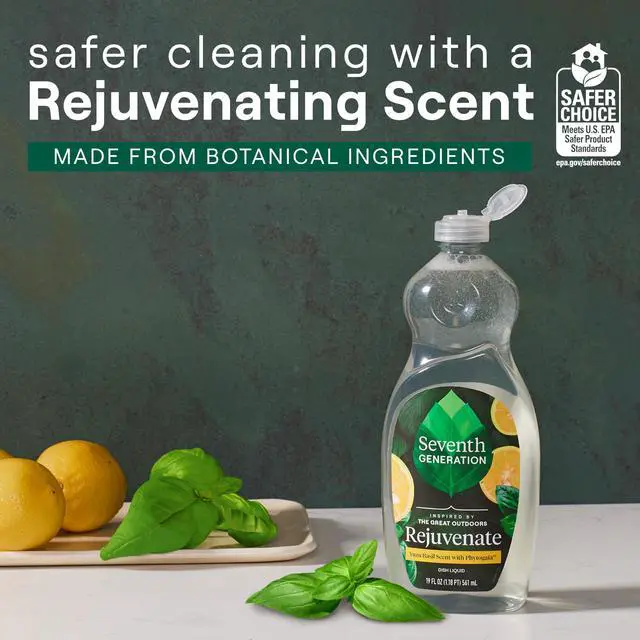 Alt view image 6 of 7 - Hand Dish Liquid Yuzu Basil Rejuvenating 19 fl oz