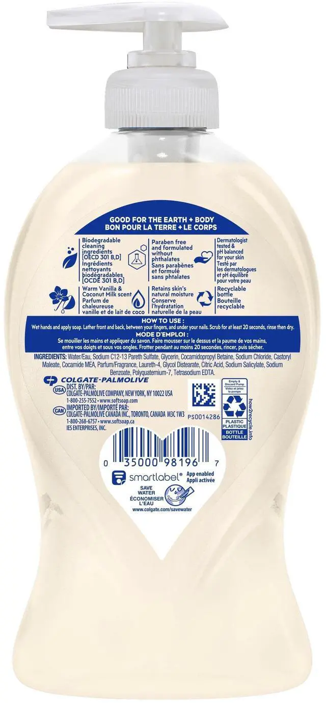 Alt view image 2 of 7 - Deeply Moisturizing Liquid Hand Soap Pump Warm Coconut Milk, Vanilla, 11.25 Fl Oz