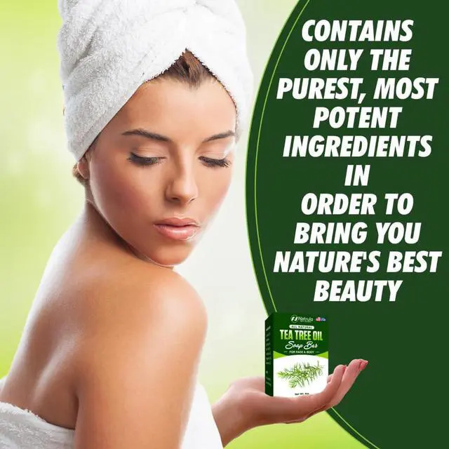 Alt view image 7 of 7 - Tea Tree Soap Tea Tree Oil Wash Bar for Face & Body Remedy Soap Bar