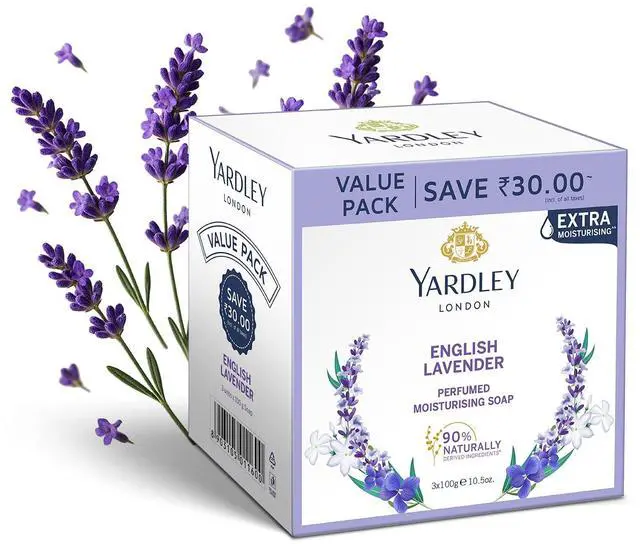 Main image of English Lavender Luxury Soap 3 x 100 g