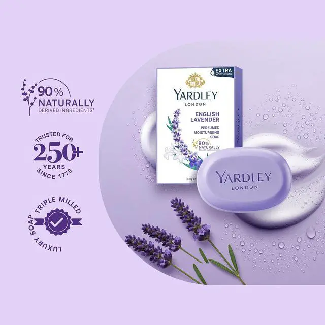 Alt view image 5 of 7 - English Lavender Luxury Soap 3 x 100 g
