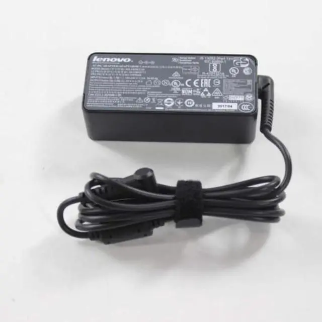 Main image of Lenovo 01FR049 Genuine OEM Laptop AC Adapter ADLX45NCC3A 20V 2.25A RCOO, 45W, Round, 3-Pin, Black