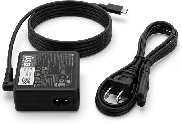 Alt view image 3 of 7 - Dynabook 65W USB-C Laptop Charger - Original Type-C AC Adapter, Fast Charging Power Supply for Dynabook, USB-C Laptops, PD Compatible, Replacement Charger with Cable