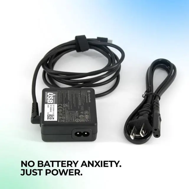 Alt view image 5 of 7 - Dynabook 65W USB-C Laptop Charger - Original Type-C AC Adapter, Fast Charging Power Supply for Dynabook, USB-C Laptops, PD Compatible, Replacement Charger with Cable