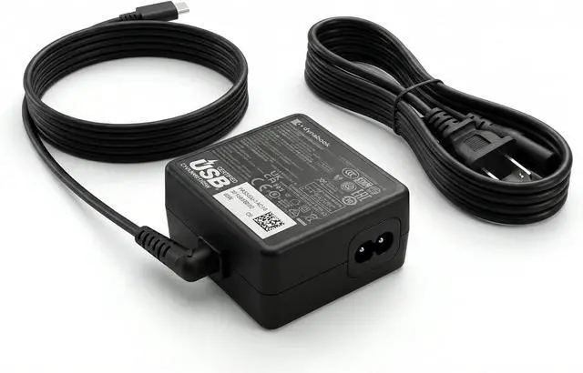 Alt view image 2 of 7 - Dynabook 65W USB-C Laptop Charger - Original Type-C AC Adapter, Fast Charging Power Supply for Dynabook, USB-C Laptops, PD Compatible, Replacement Charger with Cable